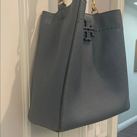 Tory Burch Blue Leather Shoulder Bag - Picture 3 of 8